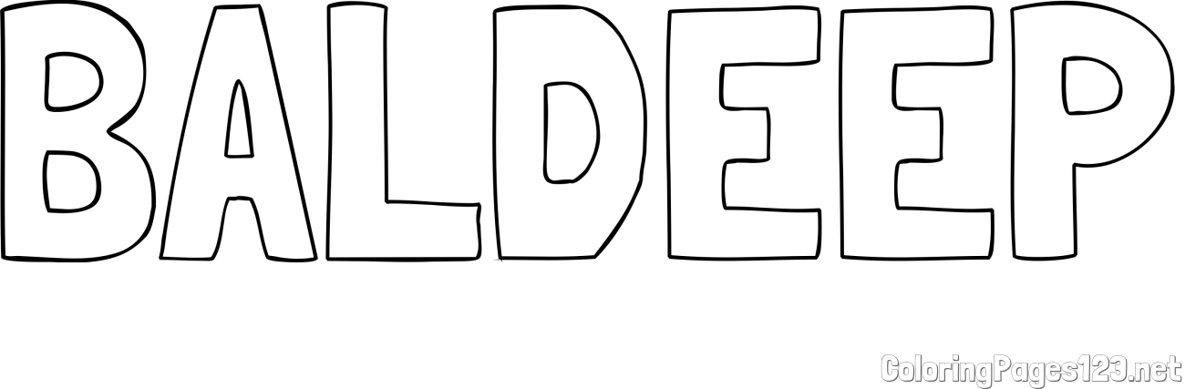 BALDEEP Coloring Page