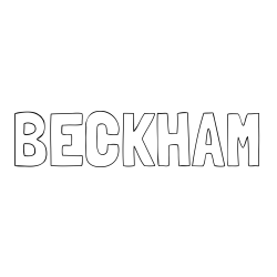 Online Created Coloring Page - BECKHAM Coloring Page