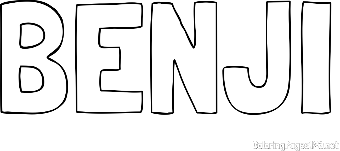 BENJI Coloring Page