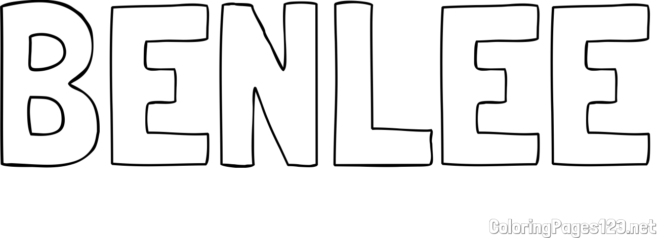 BENLEE Coloring Page