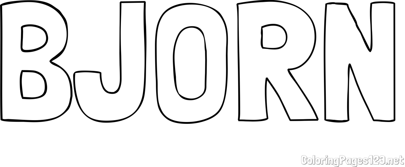BJÖRN Coloring Page