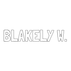 Online Created Coloring Page - BLAKELY W. Coloring Page