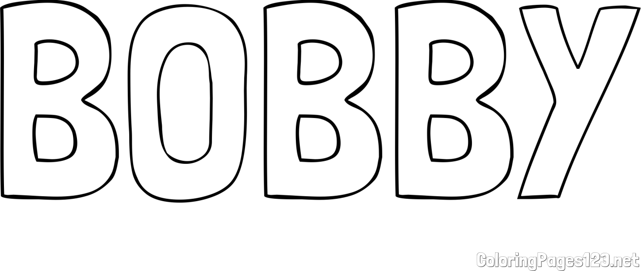 BOBBY Coloring Page