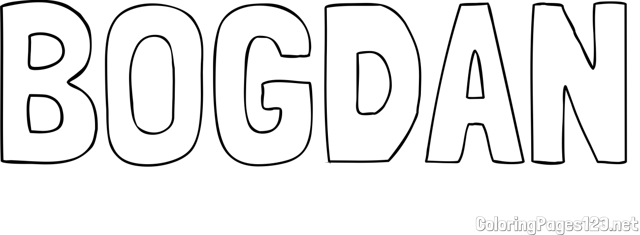 BOGDAN Coloring Page