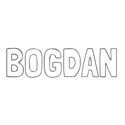 Online Created Coloring Page - BOGDAN Coloring Page