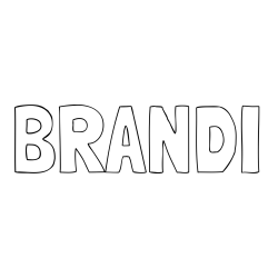 Online Created Coloring Page - BRANDI Coloring Page