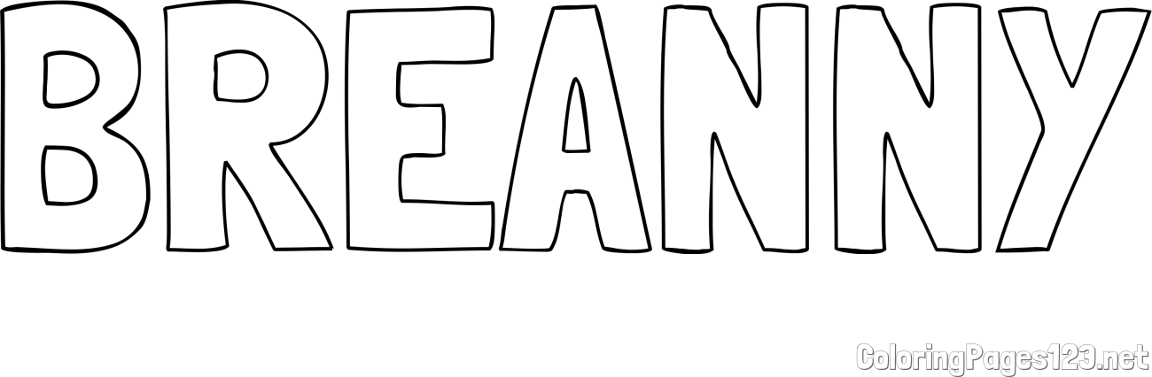 BREANNY Coloring Page