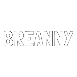 Online Created Coloring Page - BREANNY Coloring Page