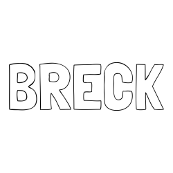 Online Created Coloring Page - BRECK Coloring Page