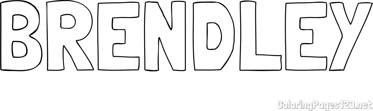 BRENDLEY Coloring Page