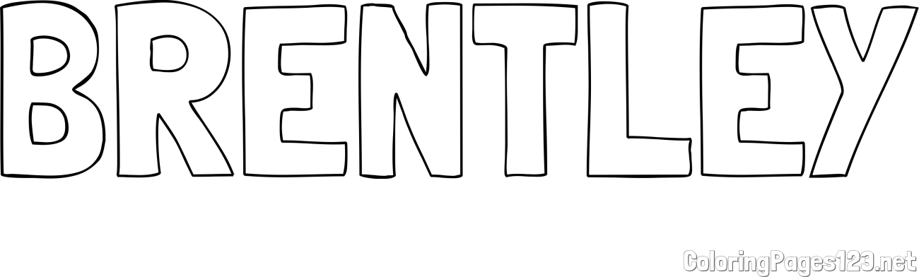 BRENTLEY Coloring Page