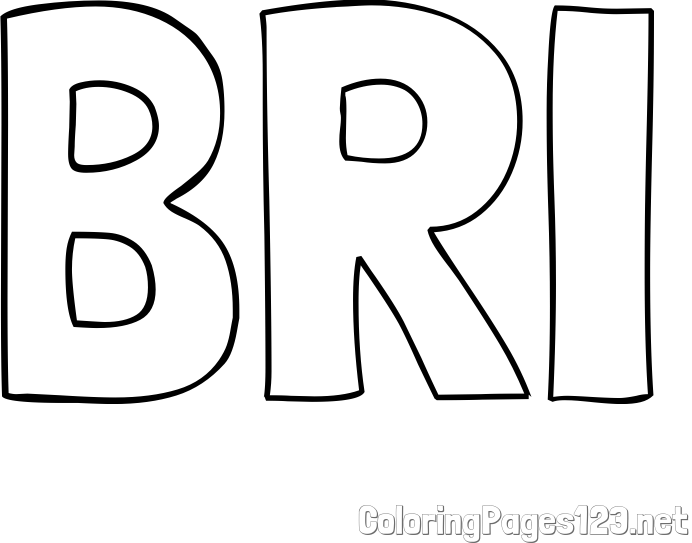 BRI Coloring Page