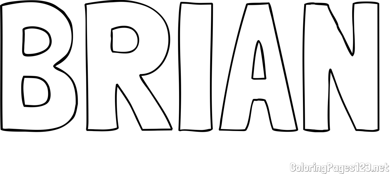 BRIAN Coloring Page
