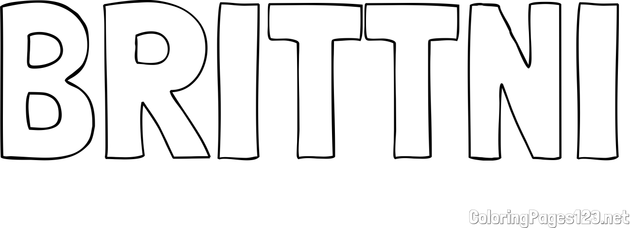 BRITTNI Coloring Page