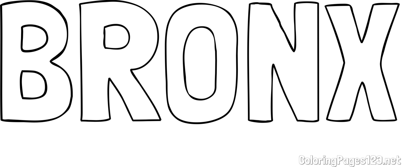 BRONX Coloring Page