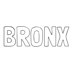 Online Created Coloring Page - BRONX Coloring Page
