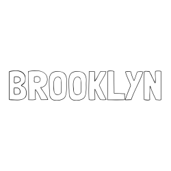 BROOKLYN Coloring Page
