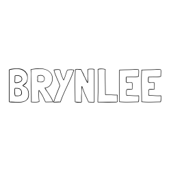 Online Created Coloring Page - BRYNLEE Coloring Page