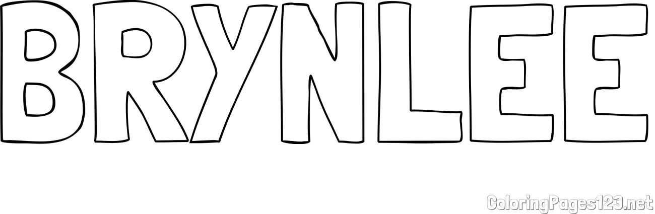 BRYNLEE Coloring Page