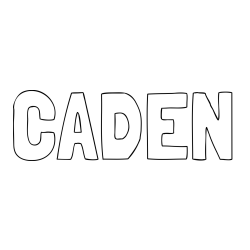 CADEN Coloring Page