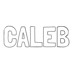 CALEB Coloring Page