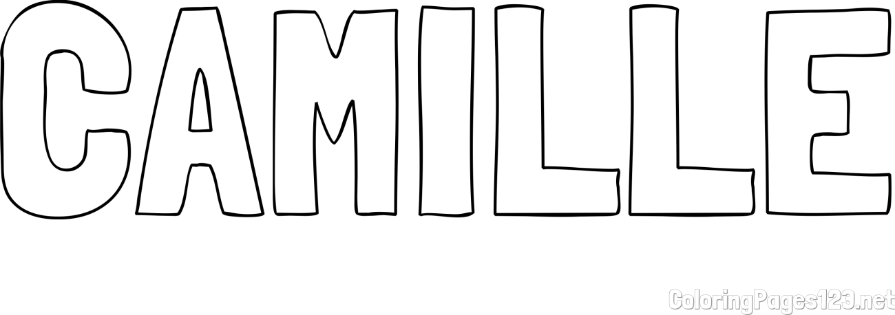 CAMILLE Coloring Page