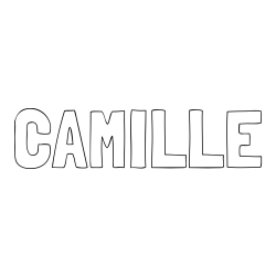 CAMILLE Coloring Page