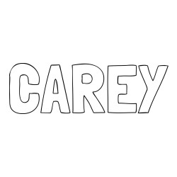 Online Created Coloring Page - CAREY Coloring Page