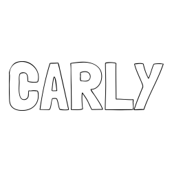 Online Created Coloring Page - CARLY Coloring Page