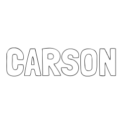 Online Created Coloring Page - CARSON Coloring Page