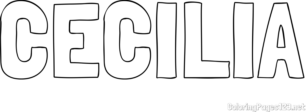 CECILIA Coloring Page