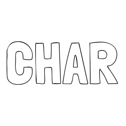 Online Created Coloring Page - CHAR Coloring Page