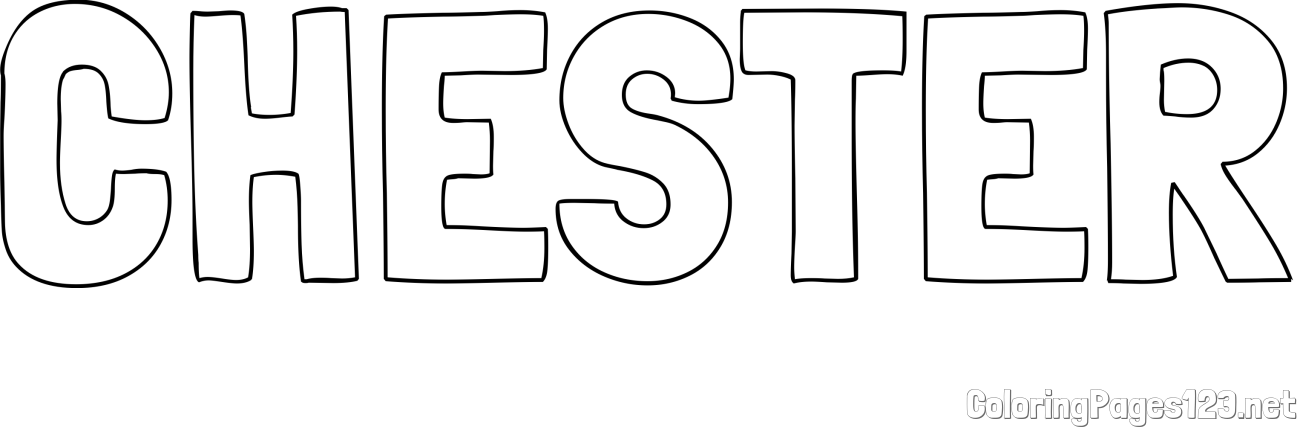CHESTER Coloring Page