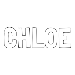 CHLOE Coloring Page