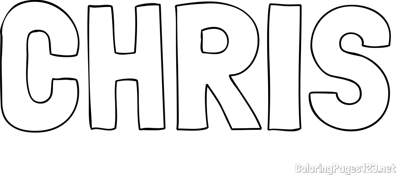 CHRIS Coloring Page