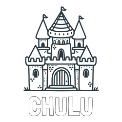 Online Created Coloring Page - CHULU Coloring Page and Beautiful Castle Coloring Page for Kids