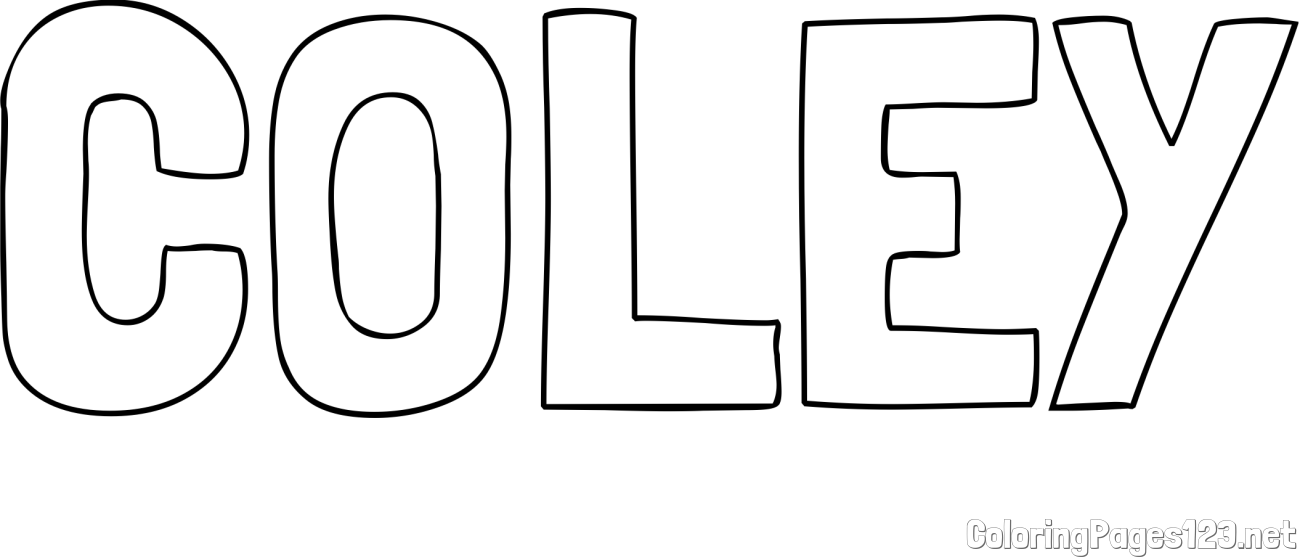 COLEY Coloring Page