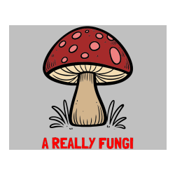 COLORED COLORING - A REALLY FUNGI Coloring Page and Coloring Page of a Mushroom