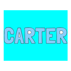 COLORED COLORING - CARTER Coloring Page