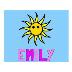 COLORED COLORING - EMILY Coloring Page alongside Simple Sun Coloring Page for Kids