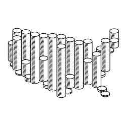 Coloring Pages of Money Coins
