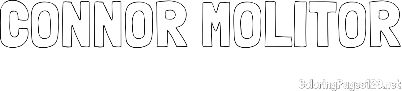 CONNOR MOLITOR Coloring Page