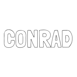 Online Created Coloring Page - CONRAD Coloring Page