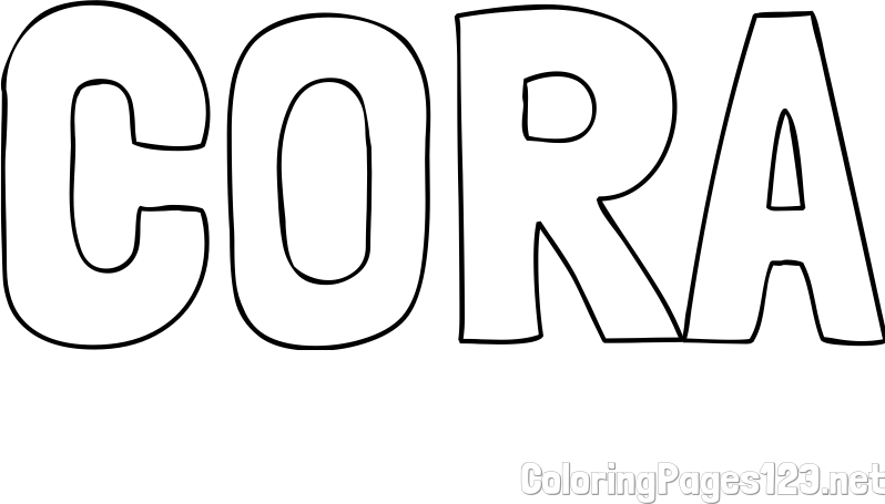 CORA Coloring Page