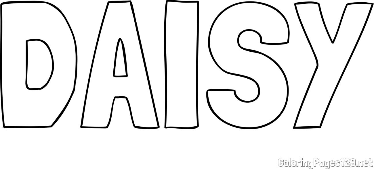 DAISY Coloring Page