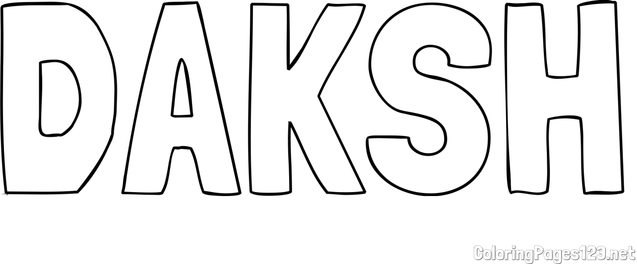 DAKSH Coloring Page