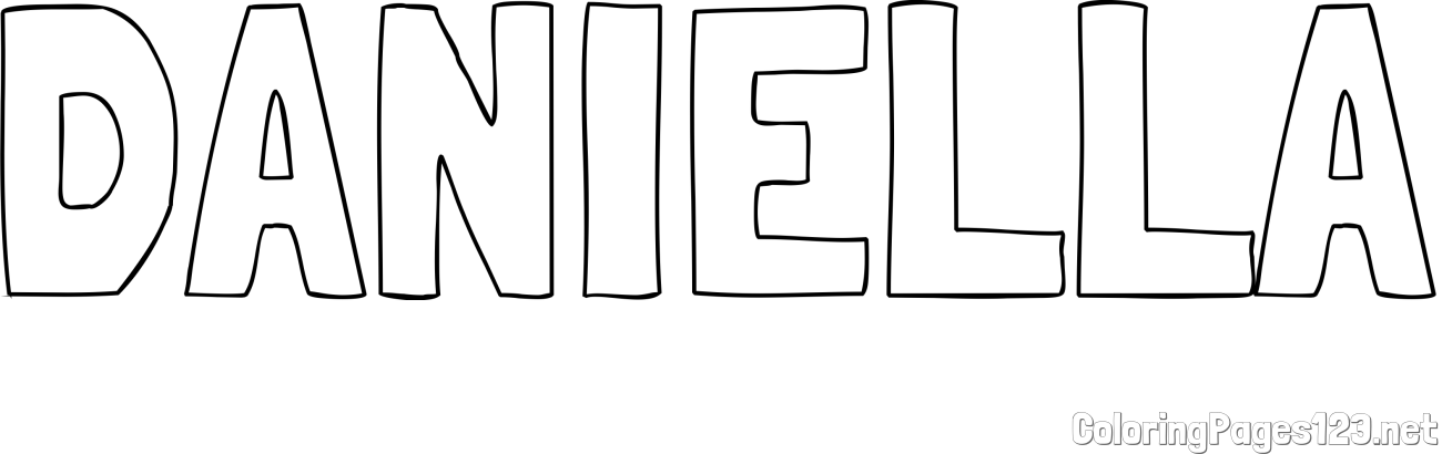 DANIELLA Coloring Page