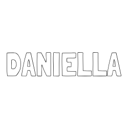 Online Created Coloring Page - DANIELLA Coloring Page