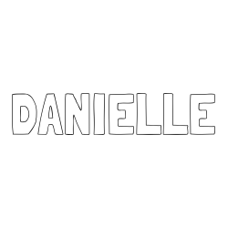 Online Created Coloring Page - DANIELLE Coloring Page