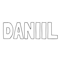 Online Created Coloring Page - DANIIL Coloring Page